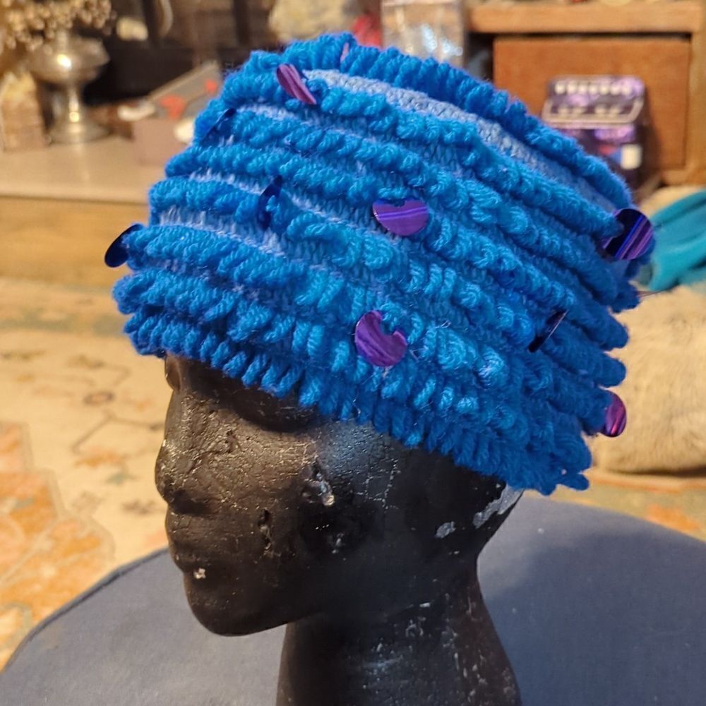 Vintage Crochet & knit cloche Hat‎